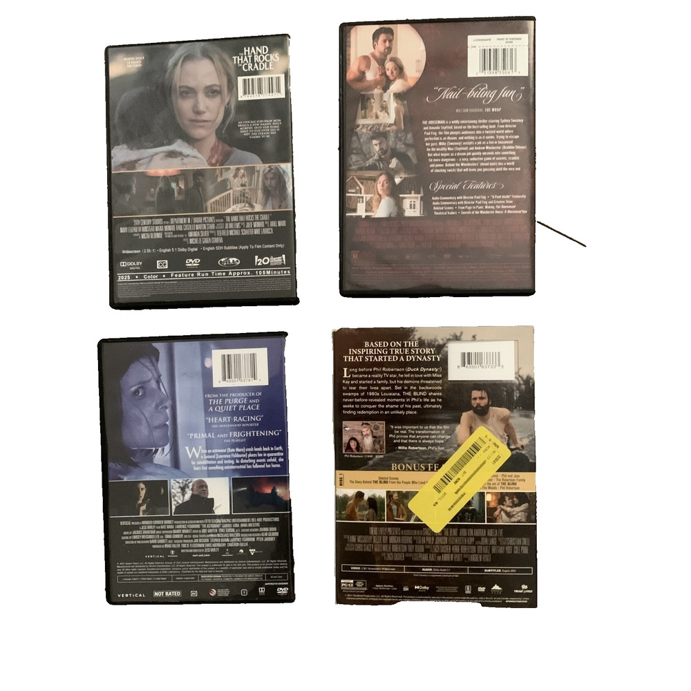 LOT OF 4 2026 RELEASE DVD'S WATCHED ONCE! HOUSEMAID-HAND THAT ROCKS CRADLE-ETC - Picture 2 of 2